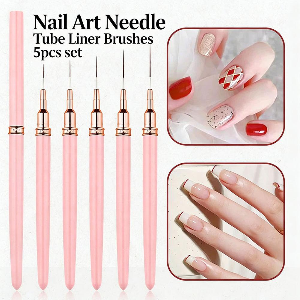 Nail Art Brush Set - Set di 5 Pennelli per Nail