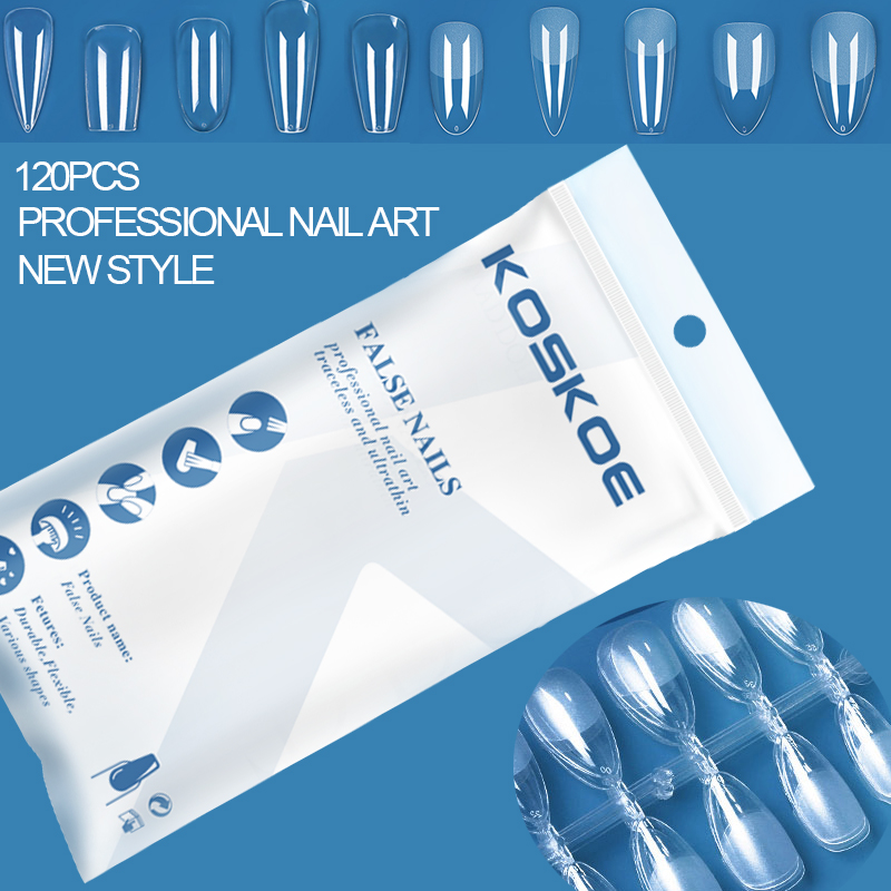 Nail Art Xs - 120 pezzi di unghie finte stampa