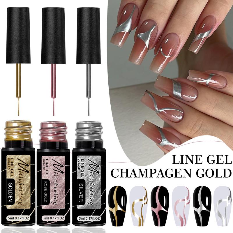 Nail Art Chrome - Gel per Unghie Metallizzato Oro e