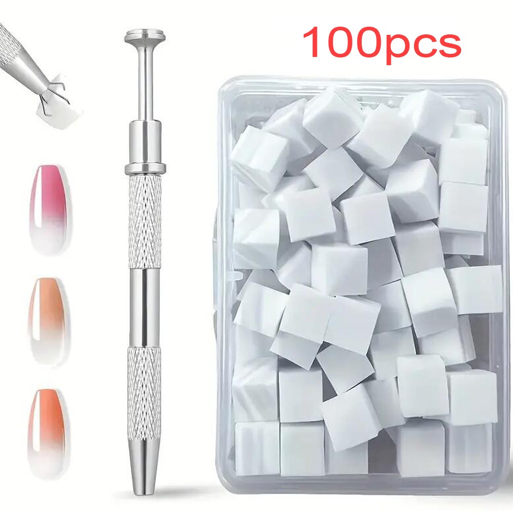Nail Art Chrome - 50/100 pezzi mini spugna per unghie