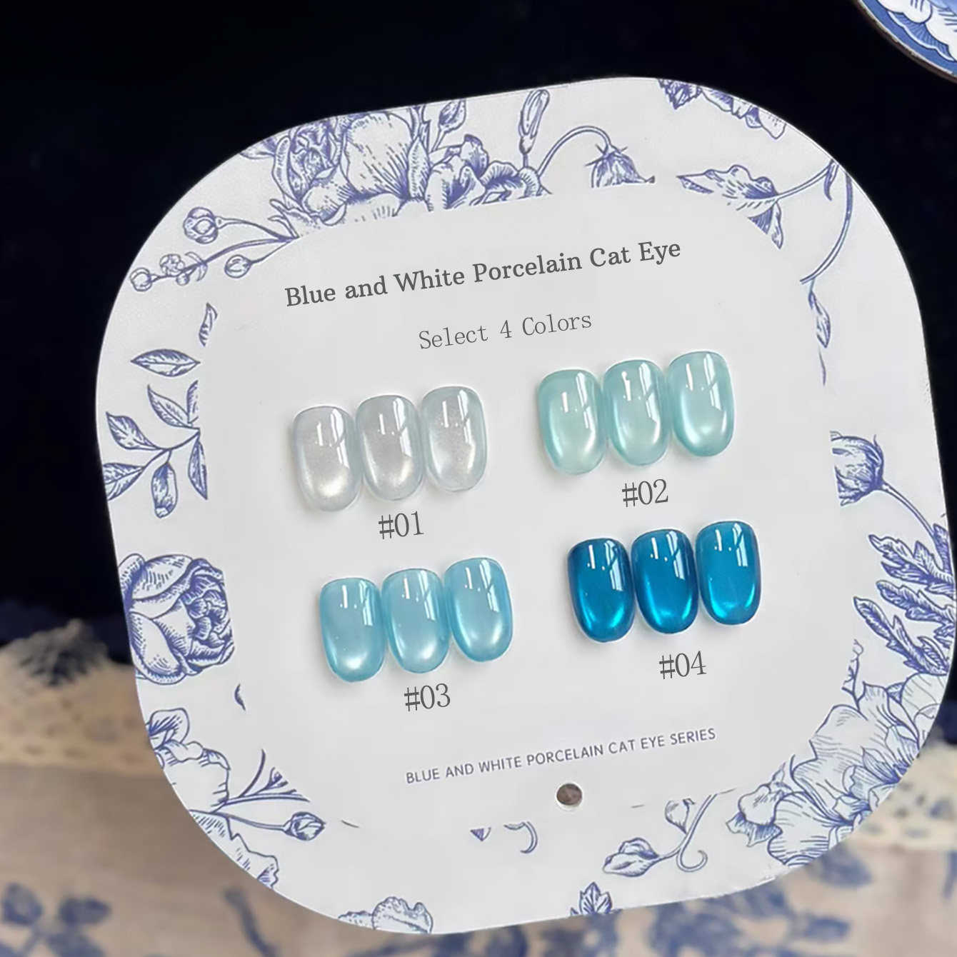 Nail Art Ice Blue - 1 pz Smalto Semipermanente Effetto Occhio