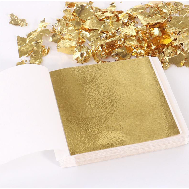 Nail Art Gold - 200 Pezzi Fogli di Lamina Dorata