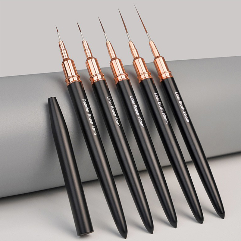 Nail Art Brush Set - # Set di 5 Pennelli Professionali