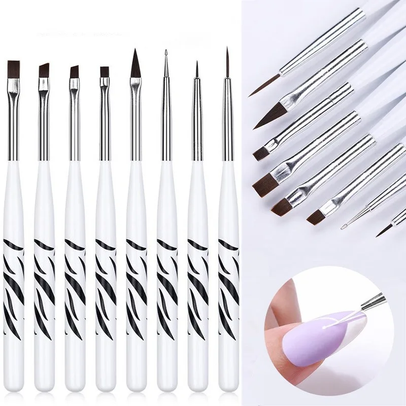Nail Art Brush Set - Pennello per nail art Pennelli Ombre