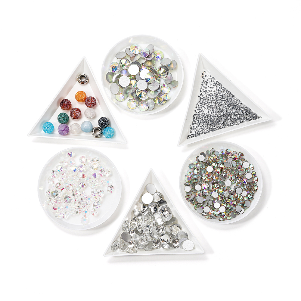 Nail Art Lotso - 10 Pz/lotto di Plastica Rotondo Triangolo