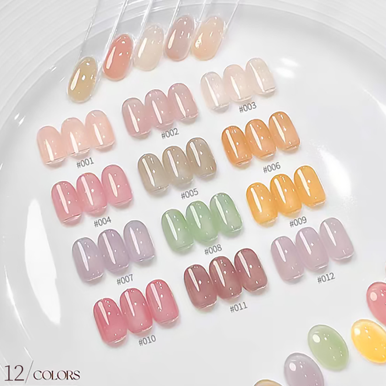 Nail Art Ice Blue - 1 pz TC Gel Unghie Trasparente