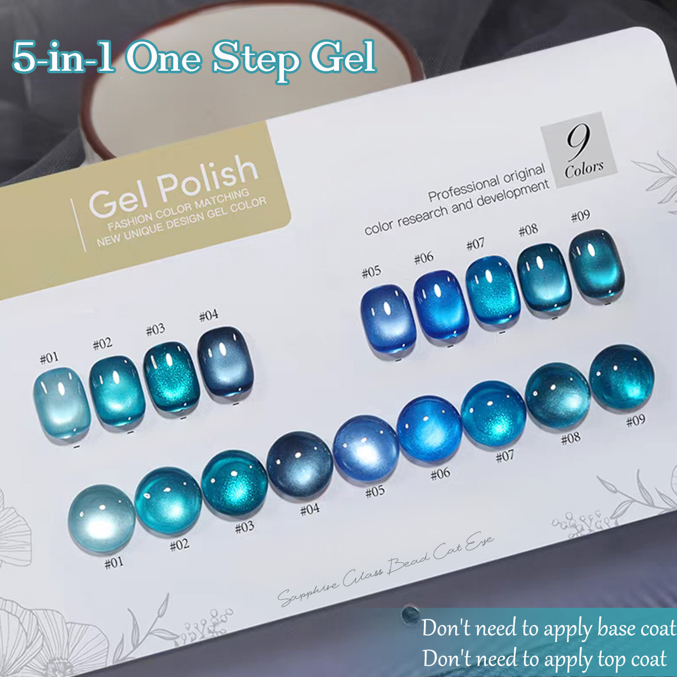 1 pz SHAKA Smalto Gel 5 in 1 E - Nail Art Ice Blue recensione e prezzo