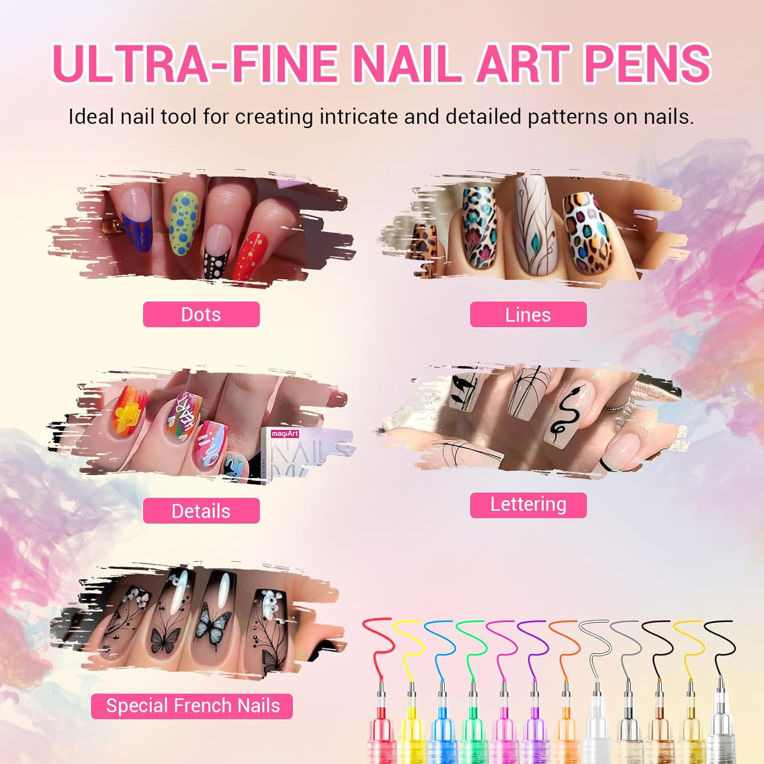 Set di penne per nail art a 12 - Nail Art Brush Set recensione e prezzo
