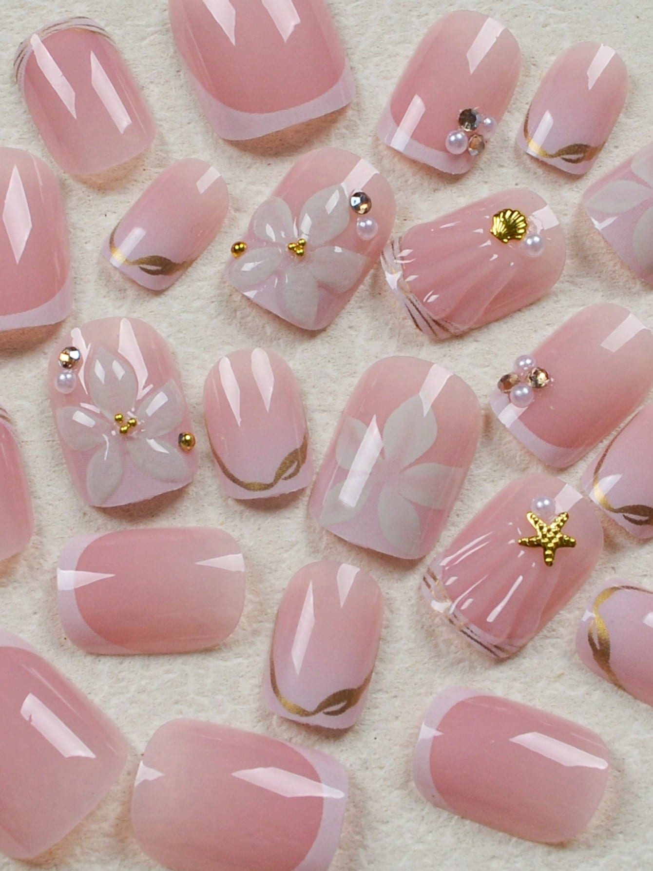 24 pezzi di unghie finte quadr - Nail Art Chrome recensione e prezzo