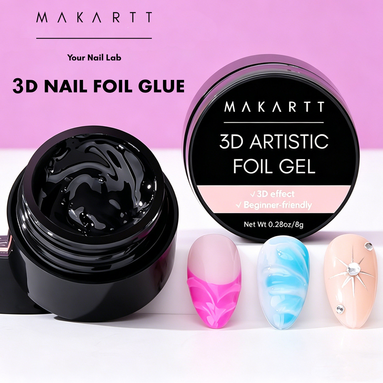 Makartt Gel Unghie 3D 8ml, Col - Nail Art Chrome recensione e prezzo
