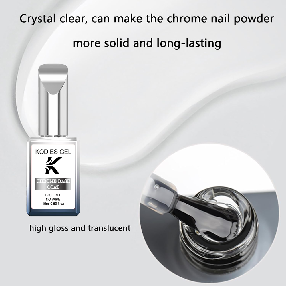 KODIES GEL Base cromata traspa - Nail Art Chrome recensione e prezzo