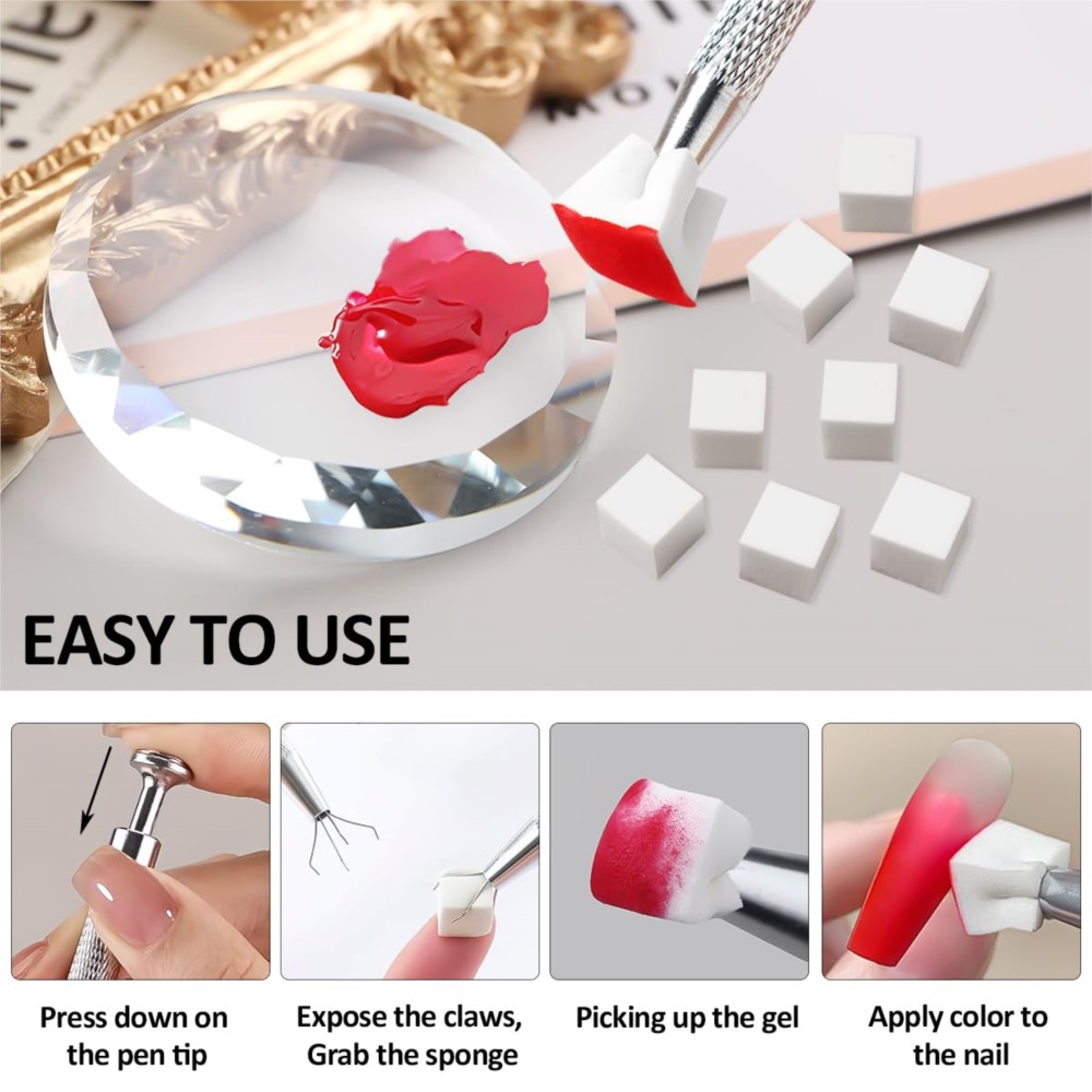 50/100 pezzi mini spugna per u - Nail Art Chrome recensione e prezzo
