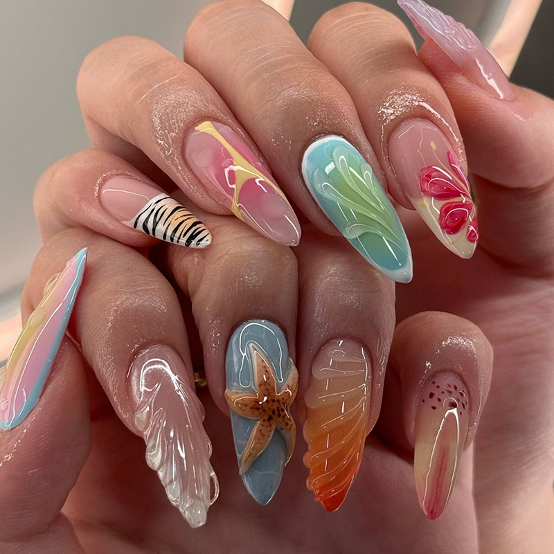 24 Pezzi Unghie Finte a Mandor - Nail Art Xs recensione e prezzo