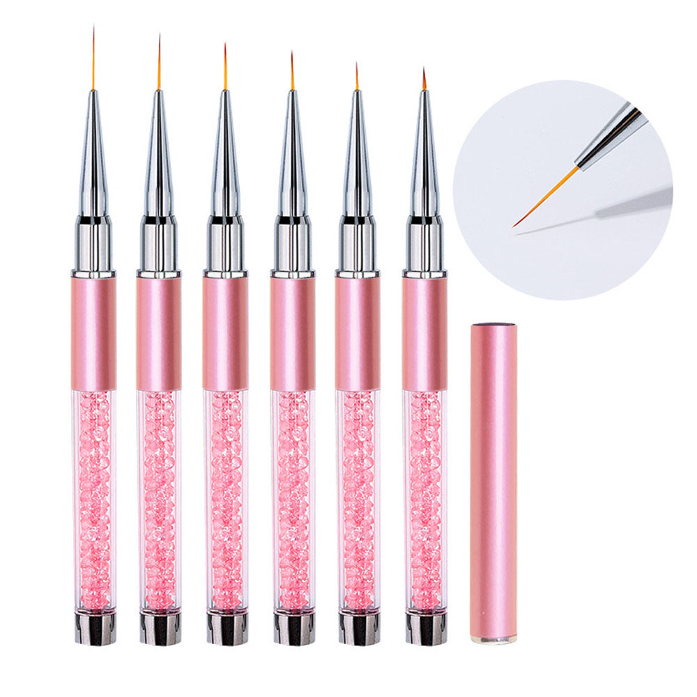 Set di 6 Pennelli Acrilici per - Nail Art Brush Set recensione e prezzo