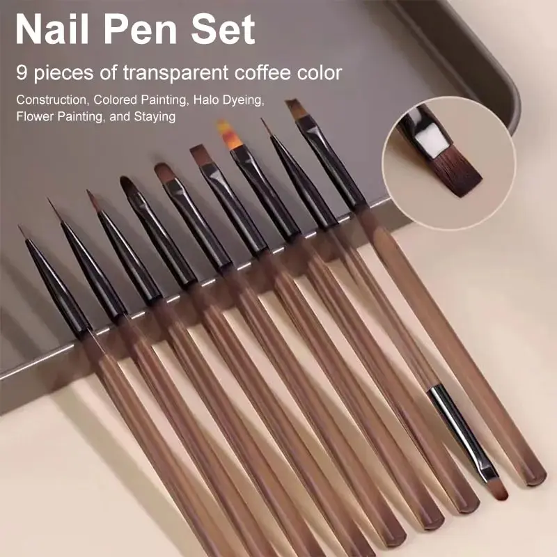 Set di 9 Pennelli per Nail Art - Nail Art Brush Set recensione e prezzo