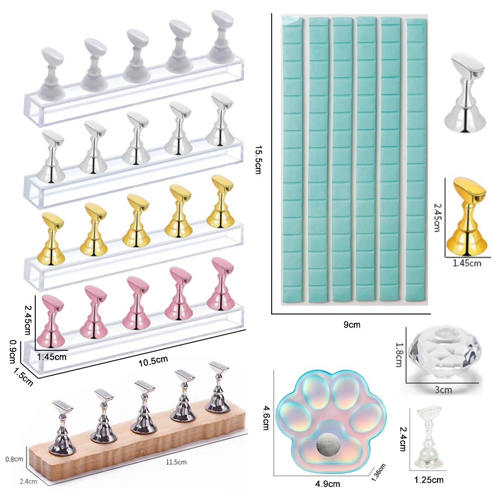 5 pz/pacco scacchi magnetico s - Nail Art Gold recensione e prezzo