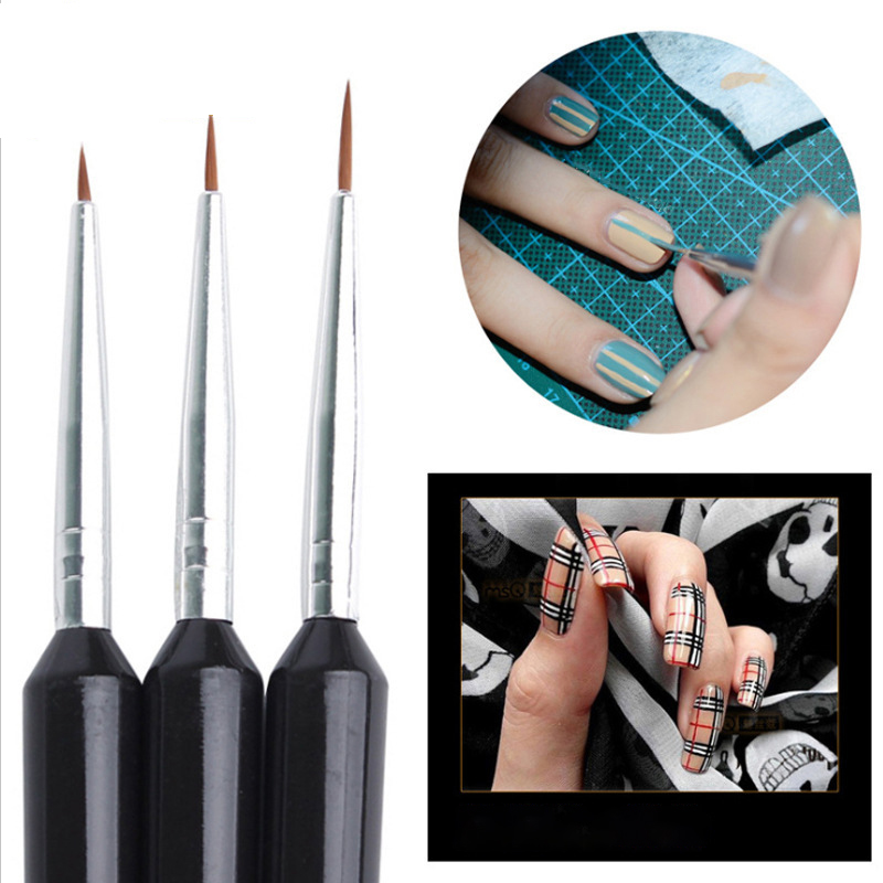 Set di 3 Pennelli Ultra-fini p - Nail Art Brush Set recensione e prezzo