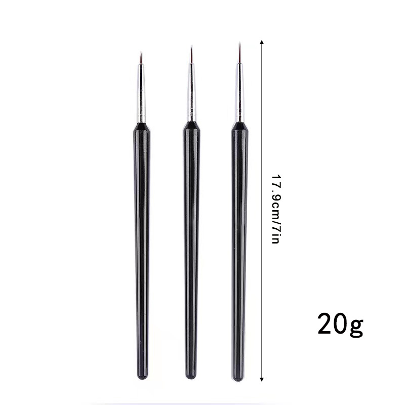 Set di 3 Pennelli Ultra-fini p - Nail Art Brush Set recensione e prezzo
