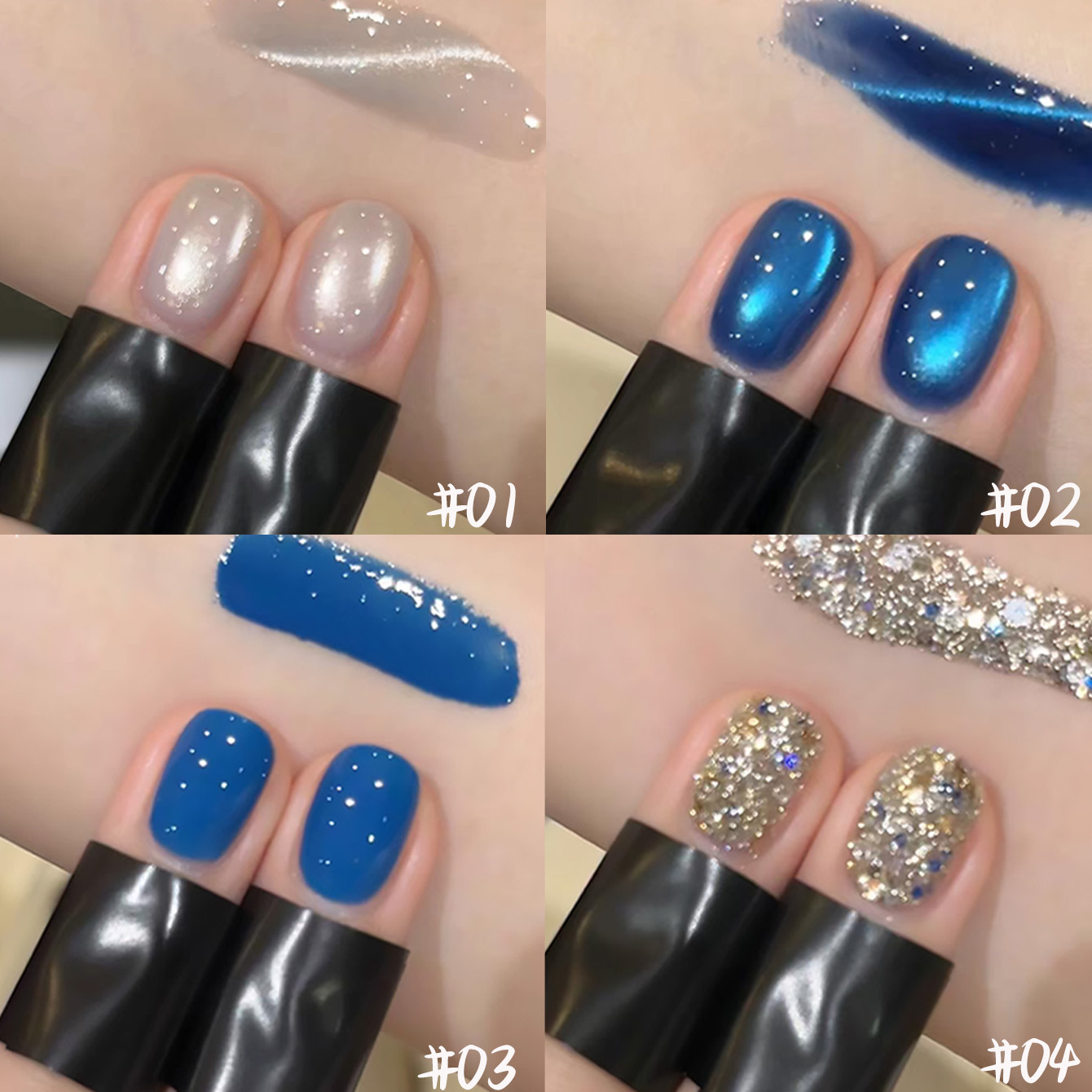 1 pz Smalto Semipermanente Gel - Nail Art Ice Blue recensione e prezzo
