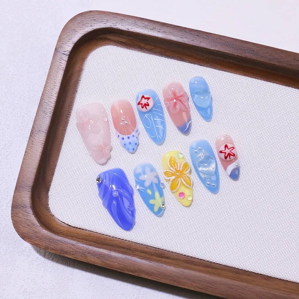 Unghie Finte di Lusso a Mandor - Nail Art Ice Blue recensione e prezzo