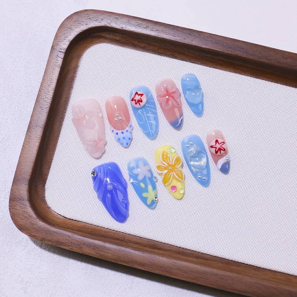 Unghie Finte di Lusso a Mandor - Nail Art Ice Blue recensione e prezzo