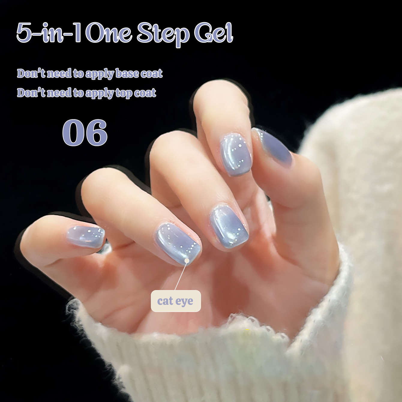 1 pz TC Nuovo Gel Unghie 5-in- - Nail Art Ice Blue recensione e prezzo