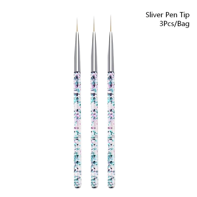 Set da 3 Pennelli Trasparenti  - Nail Art Brush Set recensione e prezzo