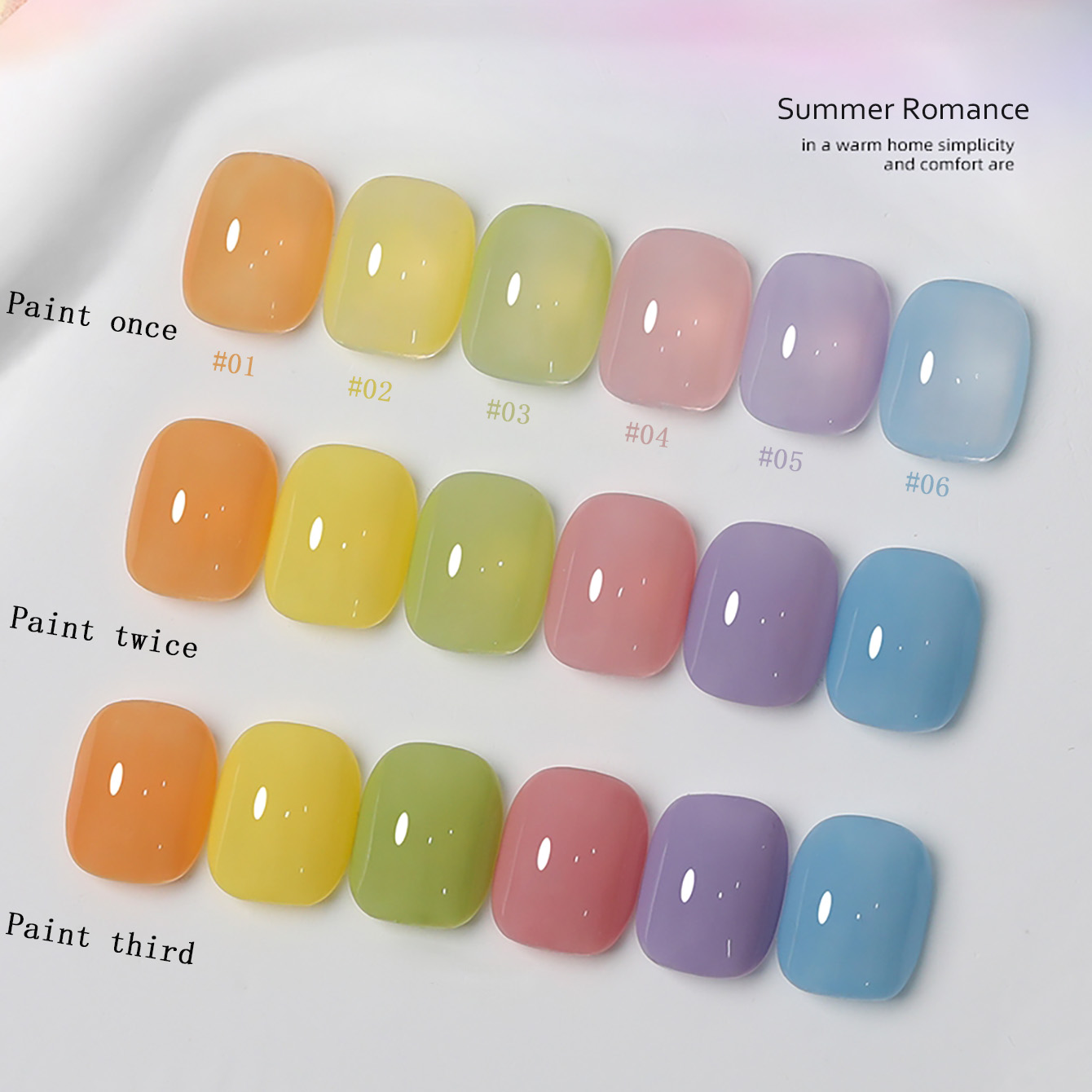 1-6 pz. Smalto Semipermanente  - Nail Art Ice Blue recensione e prezzo