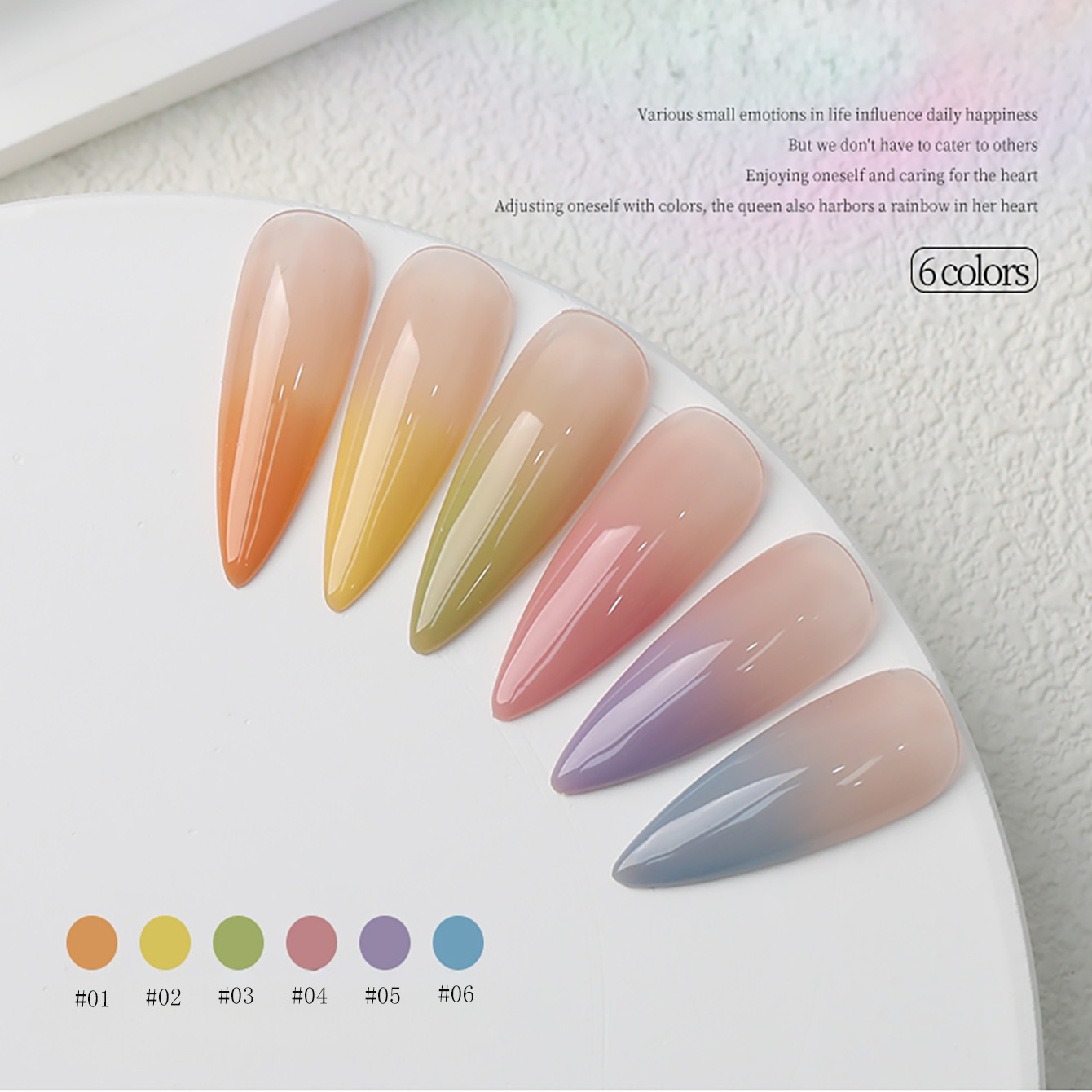 1-6 pz. Smalto Semipermanente  - Nail Art Ice Blue recensione e prezzo